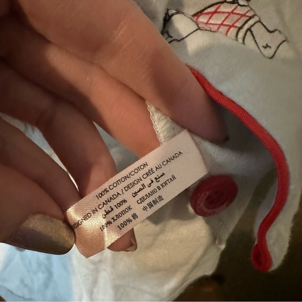 La Vie en Rose Christmas Dogs Winter Snow Gray Pajama Set Cotton Fleece Sz S - Picture 16 of 16